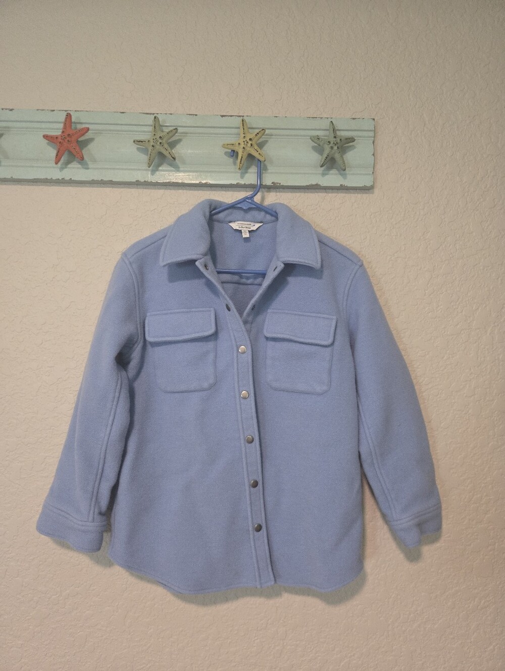 & Other Stories Blue Fleece Shacket